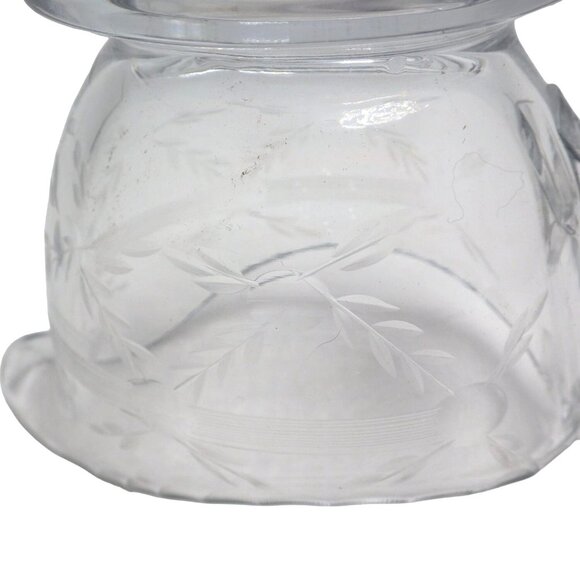 Creamer Clear Cut Glass Leaves Crystal - Picture 4 of 9